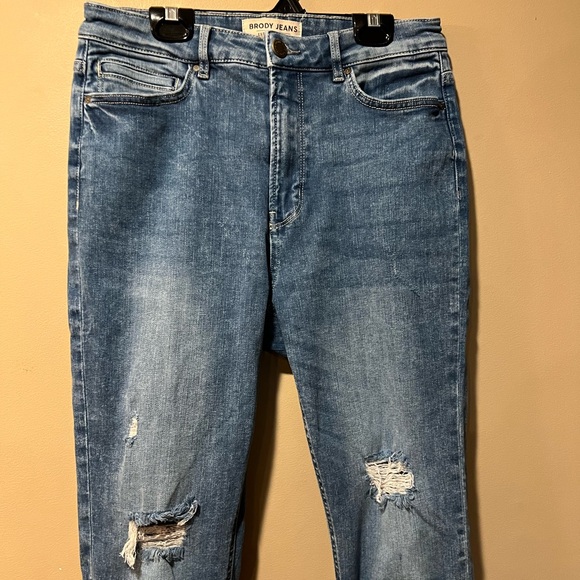 Brody Jeans Skinny Ultra High Distressed Jeans - Picture 4 of 12